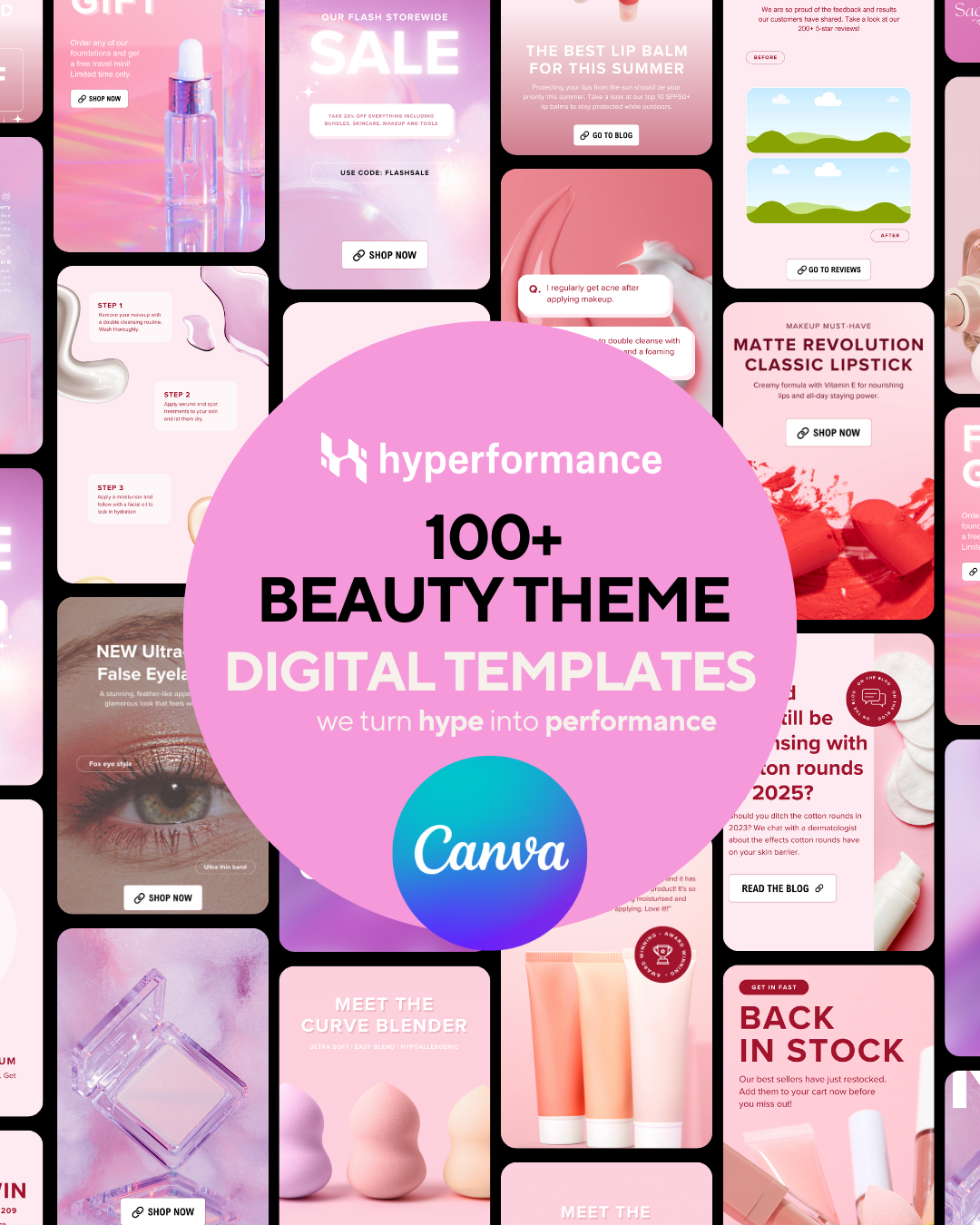 70+ Beauty Canva Templates Pack