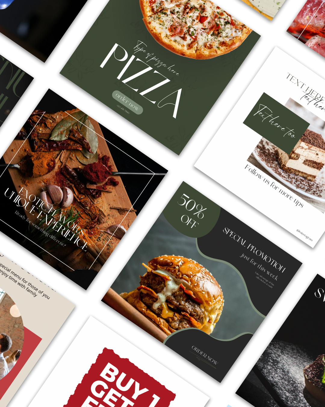 750+ Restaurant Canva Templates Pack