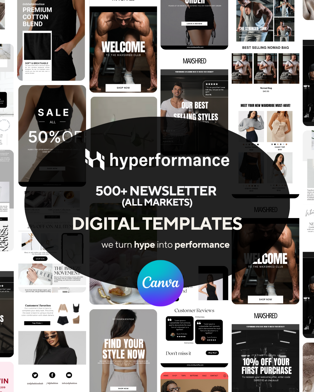 250+ Newsletter Canva Templates Pack