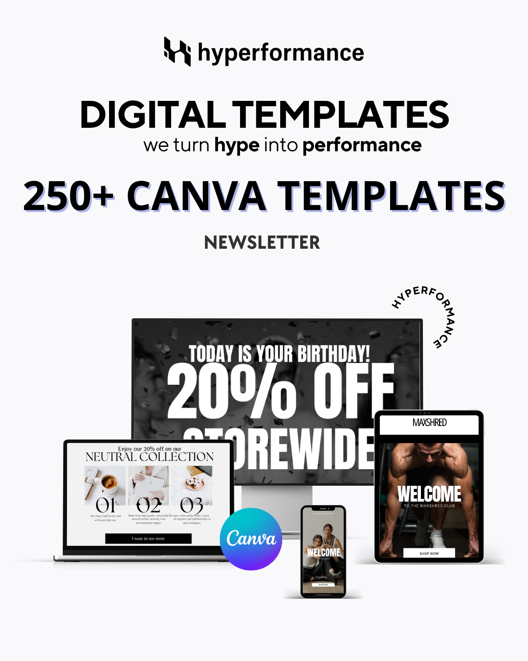 250+ Newsletter Canva Templates Pack