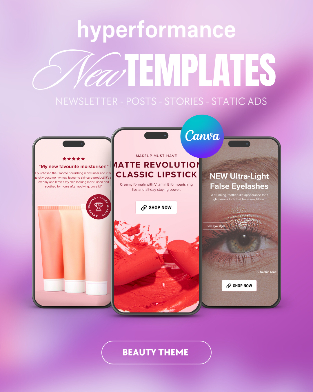 70+ Beauty Canva Templates Pack