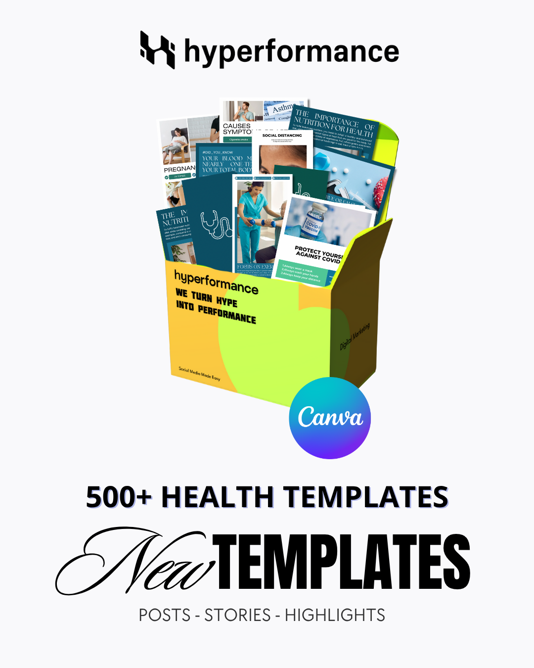 500+ Health Canva Templates Pack