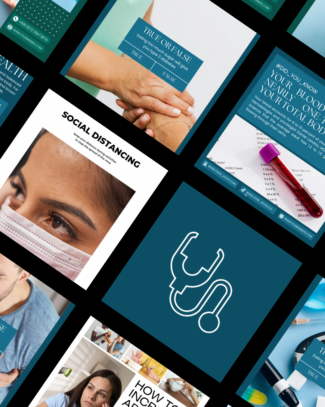 500+ Health Canva Templates Pack