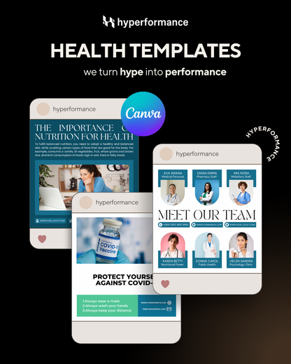 500+ Health Canva Templates Pack