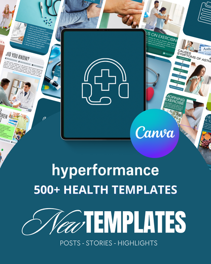 500+ Health Canva Templates Pack