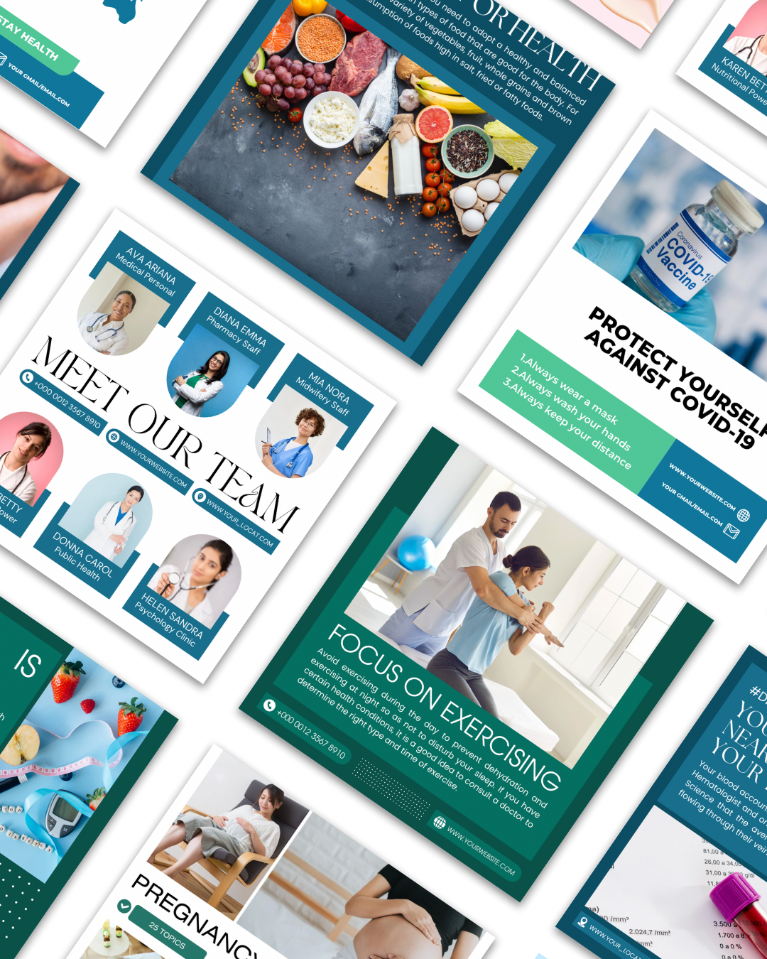 500+ Health Canva Templates Pack