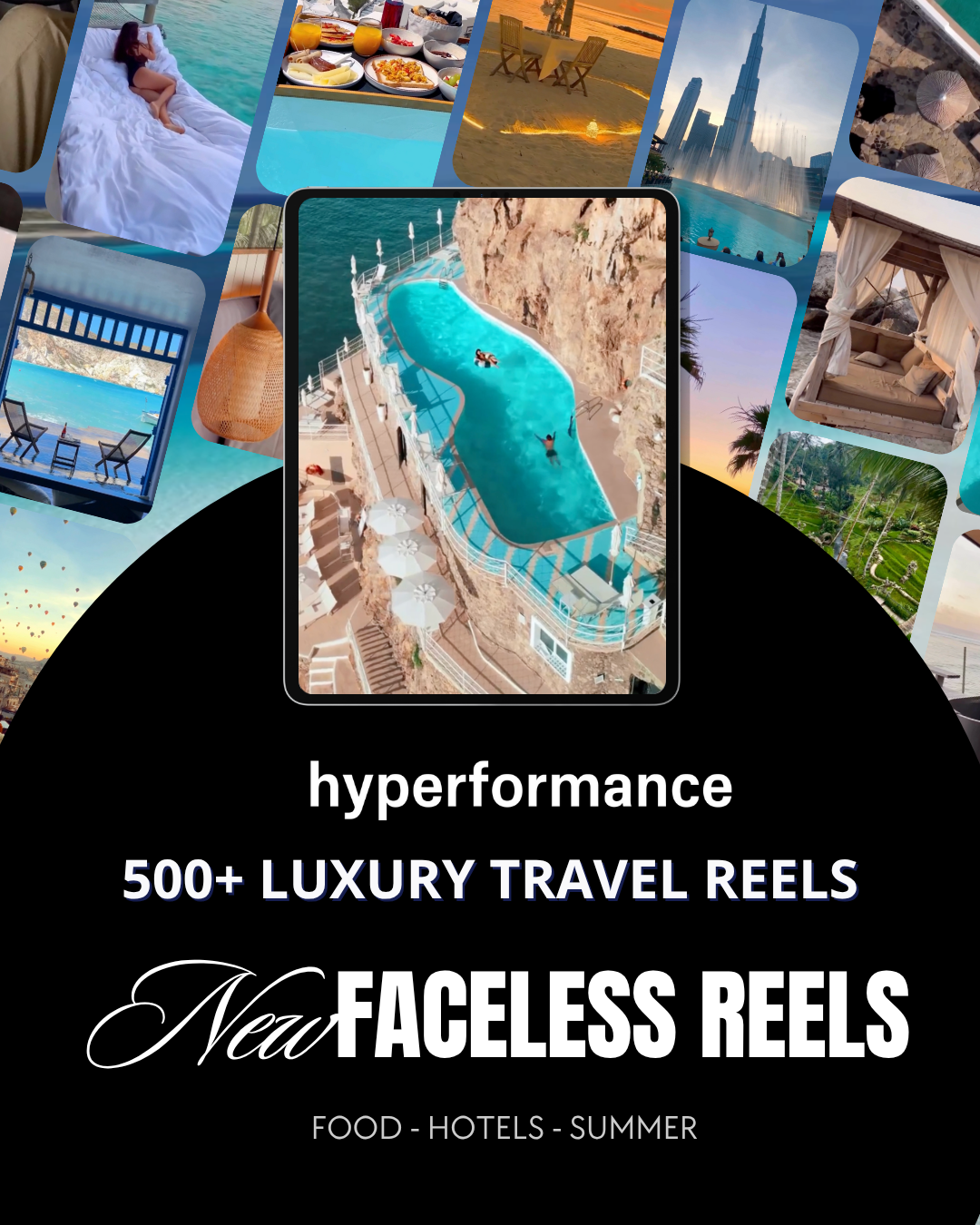 500+ Luxury Travel Reels TikTok Pack