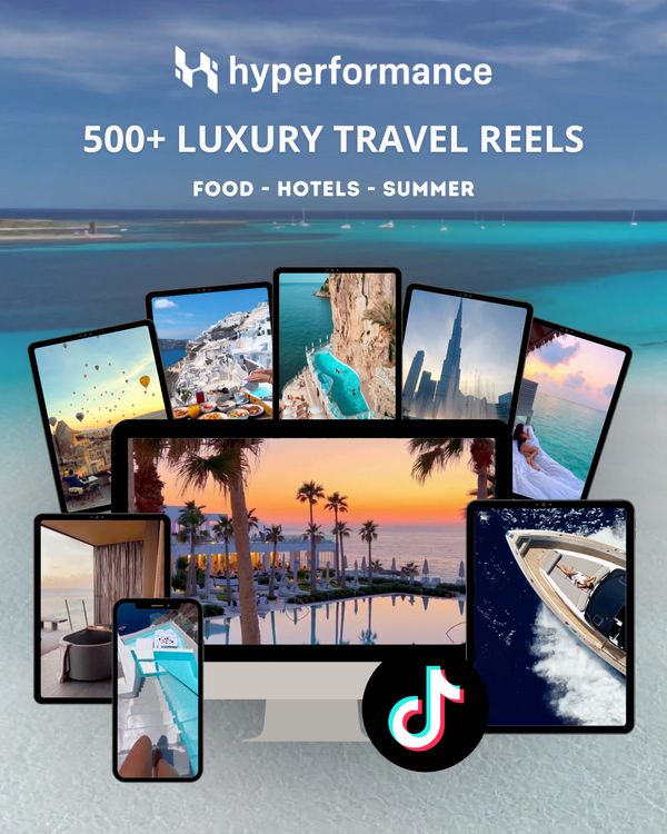 500+ Luxury Travel Reels TikTok Pack