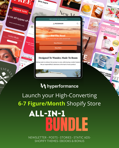 Launch your 6-7 Figure/Month Shopify Store Ultimate Bundle